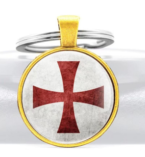 Klíčenka kříž templářů (23) 