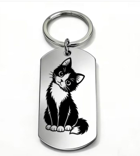 Klíčenka kočka (ocelová) 29