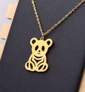 Řetízek panda (ocelová) 5 