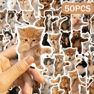 Set 50 samolepek zvířátka (13)