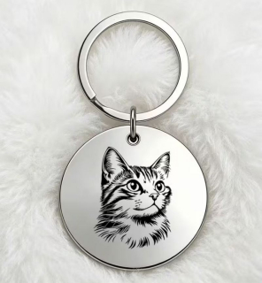 Klíčenka kočka (ocelová) 30