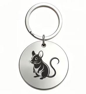 Klíčenka myš (ocelová) 4