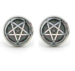 Náušnice Supernatural (pentagram) 13 st