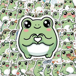 Set 56 samolepek žába