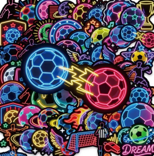 Set 50 samolepek fotbal (4)