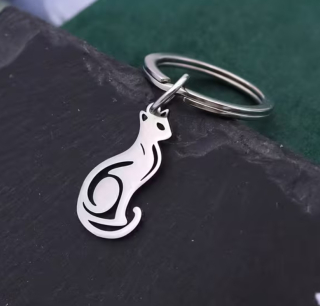 Klíčenka kočka (ocelová) 32
