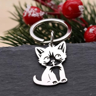 Klíčenka kočka (ocelová) 33