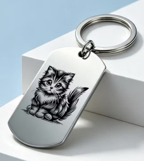 Klíčenka kočka (ocelová) 35