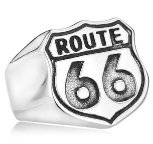 Prsten Route 66 - ocelový