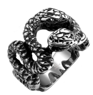 Prstýnek hadi (ocel)