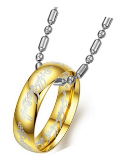 Řetízek prstýnek Pán prstenů (Lord of the rings) (2) - zl