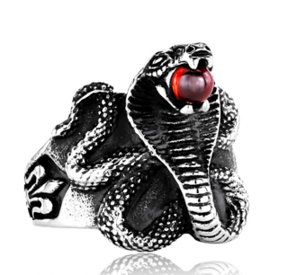 Prstýnek kobra (ocel)