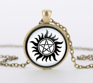 Řetízek Supernatural (Lovci duchů) - pentagram (5)