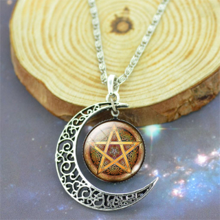 Řetízek Supernatural (Lovci duchů) - pentagram (půlměsíc) 5