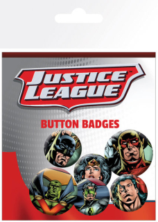 Set 6 placek Dc Comics -Justice League